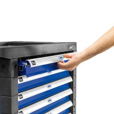 SERVANTE À OUTILS 7 TIROIRS - BLEUE - EQUIPÉE