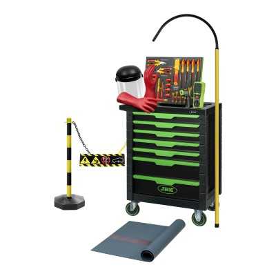 SERVANTE À OUTILS 7 TIROIRS -VERTE - SPÉCIAL VDE