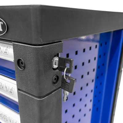 SERVANTE À OUTILS 7 TIROIRS - BLEUE - VIDE