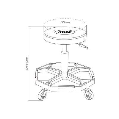 TABOURET PNEUMATIQUE ROULANT