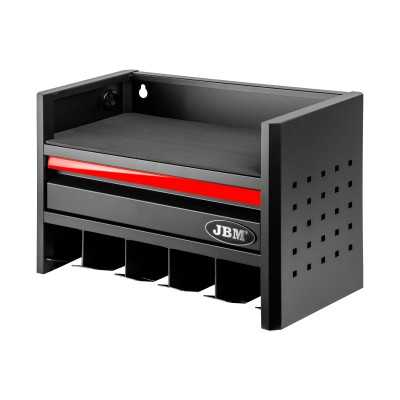 ÉTAGÈRE DE RANGEMENT POUR OUTILS ÉLECTRIQUES À 3 NIVEAUX - ROUGE