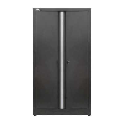 ARMOIRE HAUTE À DEUX PORTES - ARGENTÉ