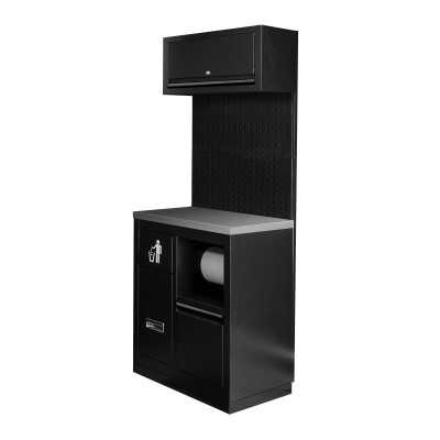 ENSEMBLE DE MEUBLES MODULAIRES (7 PIÈCES) - NOIR