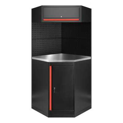 ENSEMBLE DE MEUBLES MODULAIRES (11 PIÈCES) - ROUGE