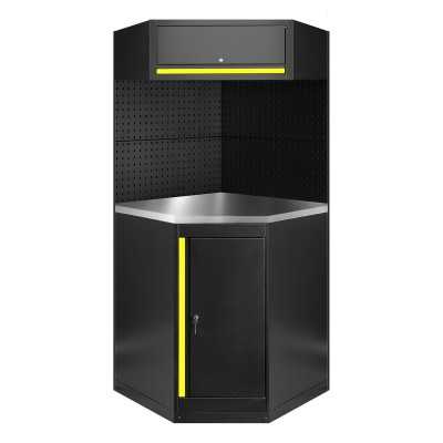 ENSEMBLE DE MEUBLES MODULAIRES (11 PIÈCES) - JAUNE