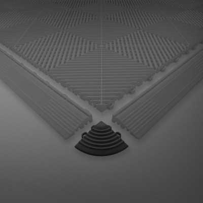 COIN DE CARREAU EN PP NOIR