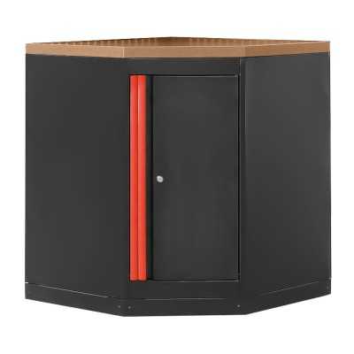ARMOIRE D'ANGLE AVEC PANNEAU MDF - ROUGE