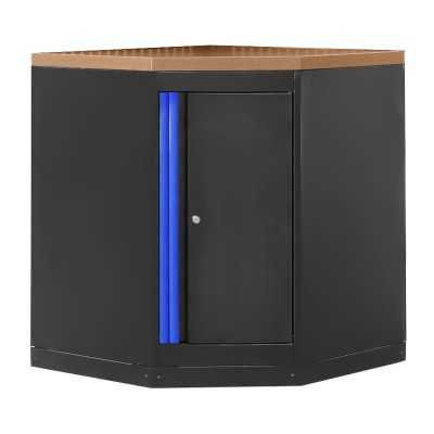 ARMOIRE D'ANGLE AVEC PANNEAU MDF - BLEU