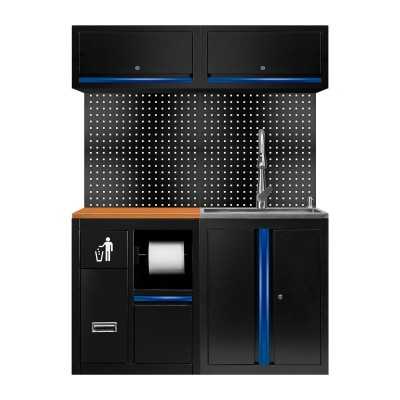 ENSEMBLE DE MEUBLES MODULAIRES (13 PCS) - EXTENSION AVEC REF.16493 ET REF.18103 - BLEU