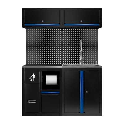 ENSEMBLE DE MEUBLES MODULAIRES (13 PCS) - EXTENSION AVEC REF.16493 ET REF.18103 - BLEU