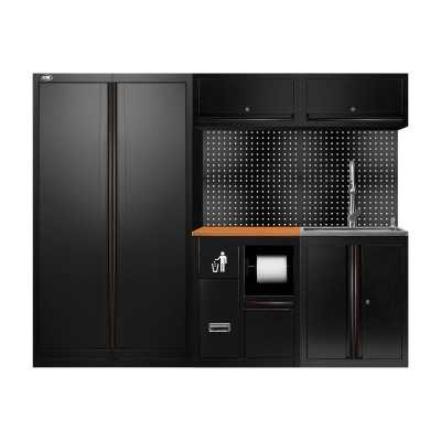 ENSEMBLE DE MEUBLES MODULAIRES (14 PCS) - EXTENSION AVEC REF.18105, REF.16493 ET REF.18103 - NOIR