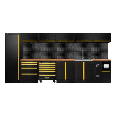 ENSEMBLE DE MEUBLES MODULAIRES (31 PCS) - EXTENSION AVEC SERIE446, REF.16493 ET REF.18103 - JAUNE
