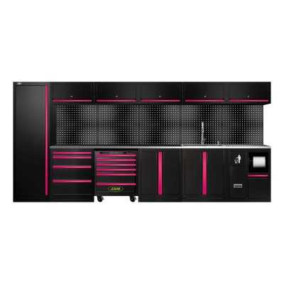 ENSEMBLE DE MEUBLES MODULAIRES (31 PCS) - EXTENSION AVEC SERIE446, REF.16493 ET REF.18103 - ROSE