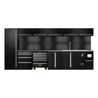 ENSEMBLE DE MEUBLES MODULAIRES (31 PCS) - EXTENSION AVEC SERIE446, REF.16493 ET REF.18103 - ARGENT