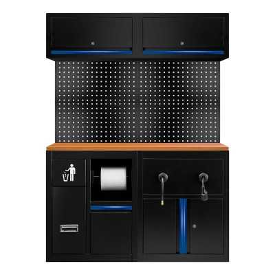 ENSEMBLE DE MEUBLES MODULAIRES (16 PCS) - EXTENSION AVEC RÉF.16493 ET RÉF.18403 - BLEU