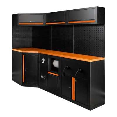 ENSEMBLE DE MEUBLES MODULAIRES (27 PCS) - EXTENSION AVEC RÉF.16492, RÉF.16493 ET RÉF.18403 - ORANGE