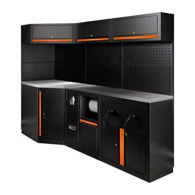 ENSEMBLE DE MEUBLES MODULAIRES (27 PCS) - EXTENSION AVEC RÉF.16492, RÉF.16493 ET RÉF.18403 - ORANGE