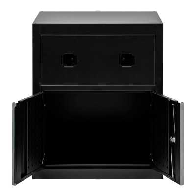 ARMOIRE AVEC ENROULEURS D’AIR COMPRIMÉ ET ÉLECTRIQUE – ARGENT