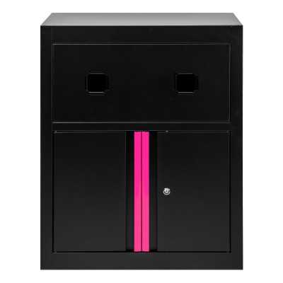 ARMOIRE AVEC ENROULEURS D’AIR COMPRIMÉ ET ÉLECTRIQUE – ROSE