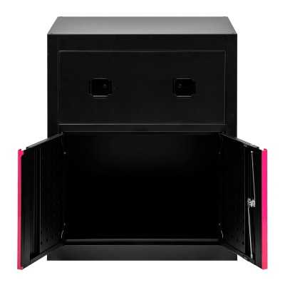 ARMOIRE AVEC ENROULEURS D’AIR COMPRIMÉ ET ÉLECTRIQUE – ROSE