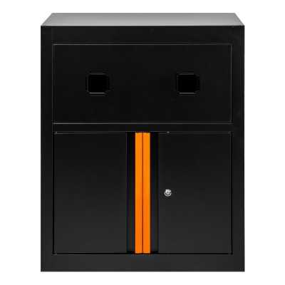 ARMOIRE AVEC ENROULEURS D’AIR COMPRIMÉ ET ÉLECTRIQUE – ORANGE