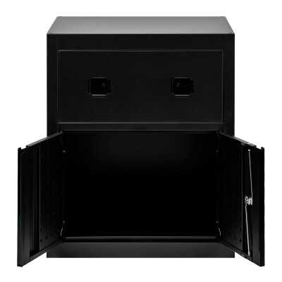 ARMOIRE AVEC ENROULEURS D’AIR COMPRIMÉ ET ÉLECTRIQUE – NOIR
