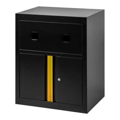 ARMOIRE AVEC ENROULEURS D’AIR COMPRIMÉ ET ÉLECTRIQUE – OR