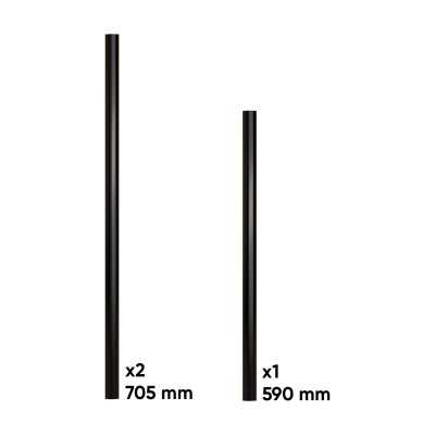 HANDLE SET FOR SERIES 596 – BLACK