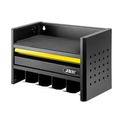 ÉTAGÈRE DE RANGEMENT POUR OUTILS ÉLECTRIQUES À 3 NIVEAUX - JAUNE