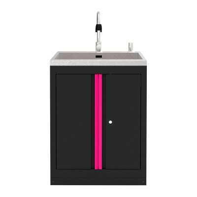 MEUBLE SOUS-ÉVIER INTÉGRÉ - ROSE