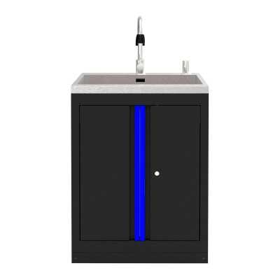 MEUBLE SOUS-ÉVIER INTÉGRÉ - BLEU