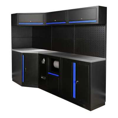 ENSEMBLE DE MEUBLES MODULAIRES (22PCS) - BLEU