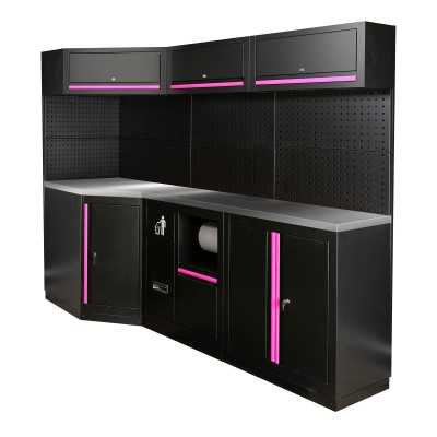 ENSEMBLE DE MEUBLES MODULAIRES (22PCS) - ROSE