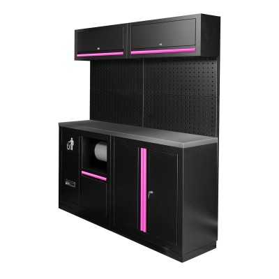 ENSEMBLE DE MEUBLES MODULAIRES (12 PIÈCES) - ROSE