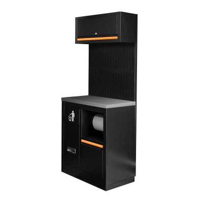 ENSEMBLE DE MEUBLES MODULAIRES (7 PIÈCES) - ORANGE
