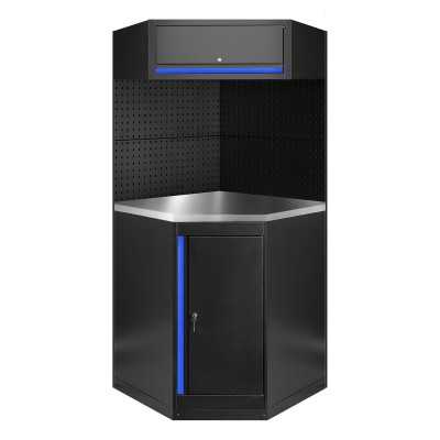 ENSEMBLE DE MEUBLES MODULAIRES (11 PIÈCES) - BLEU