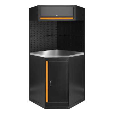 ENSEMBLE DE MEUBLES MODULAIRES (11 PIÈCES) - ORANGE
