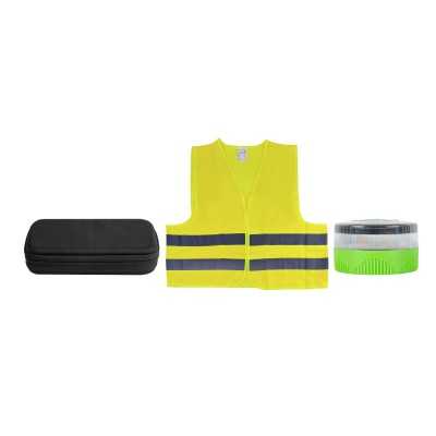 KIT D'URGENCE - SAC EVA + BALISE DE SIGNALISATION (V-16) + GILET DE SÉCURITÉ