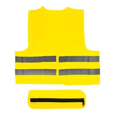 GILET DE SÉCURITÉ JAUNE RÉFLÉCHISSANT HOMOLOGUÉ EN SACHET