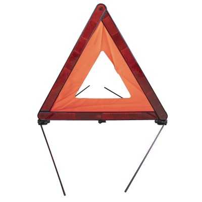 KIT DE SÉCURITÉ + POCHETTE ROUGE AVEC RIVET + GILET FLUO + TRIANGLE DE PRESIGNALITSATION