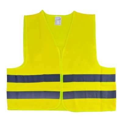 KIT DE SÉCURITÉ + POCHETTE GRIS AVEC RIVET + GILET FLUO + TRIANGLE DE PRESIGNALITSATION