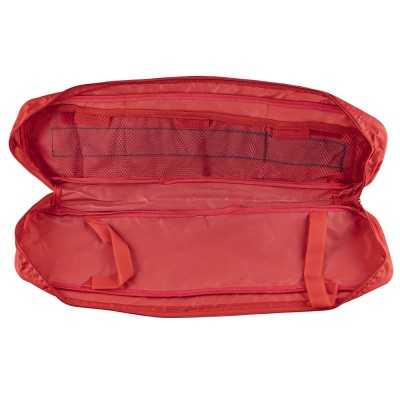 POCHETTE ROUGE AVEC 1 COMPARTIMENT POUR KIT D'URGENCE