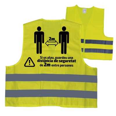 GILET DE HAUTE VISIBILITÉ SÉRIGRAPHIÉ - 2 MÈTRES - CA