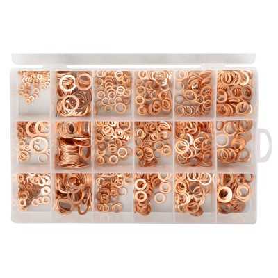COFFRET DE RONDELLES EN CUIVRE 900 PCS