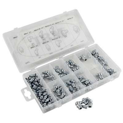 ÉTUI DE RACCORDS DE GRAISSEUR 110 PIECES