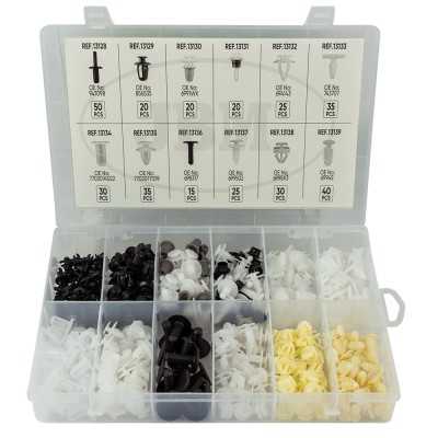 ÉTUI DE CLIPS EN PLASTIQUE POUR PEUGEOT / CITROEN 345 PCS