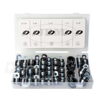 BOÎTE DE COLLIERS DE SERRAGE EN PLASTIQUE POUR TUBES 42 PIÈCES