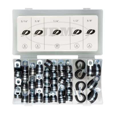 BOÎTE DE COLLIERS DE SERRAGE EN PLASTIQUE POUR TUBES 42 PIÈCES