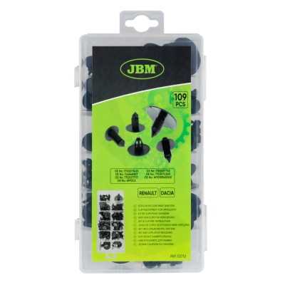 ÉTUI DE CLIPS EN PLASTIQUE POUR TAPISSERIE RENAULT DACIA 109 PCS