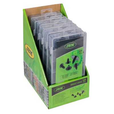ÉTUI DE CLIPS EN PLASTIQUE POUR TAPISSERIE RENAULT DACIA 109 PCS